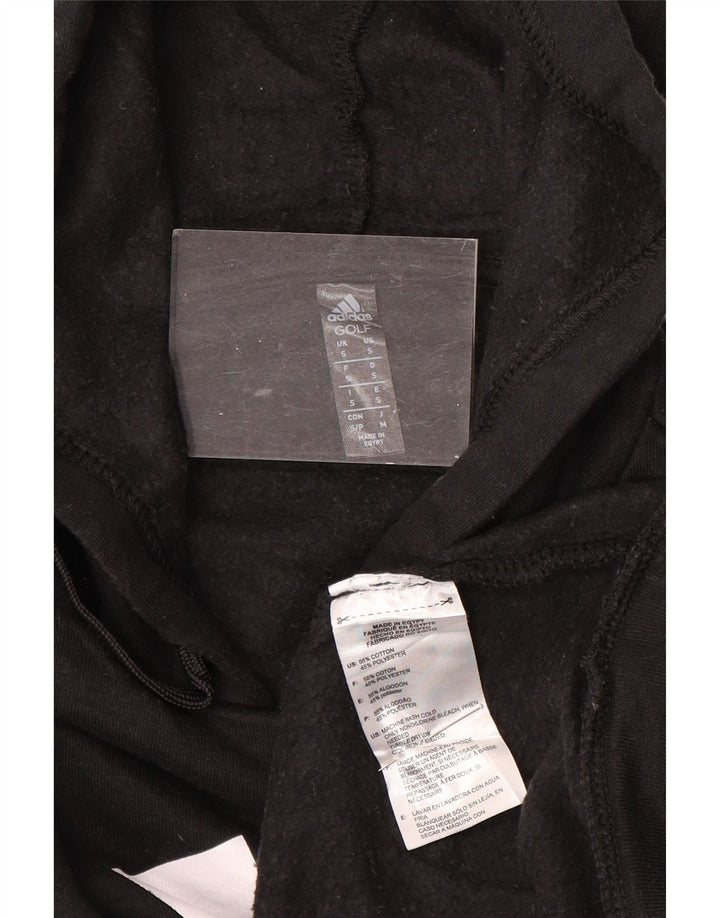 Ανδρικό γραφικό κουκούλα ADIDAS Μικρό μαύρο βαμβακερό