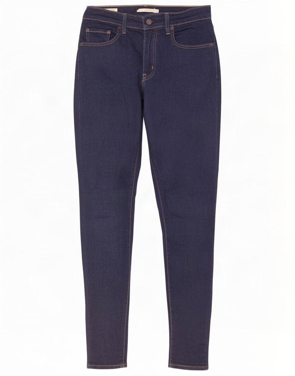 Levi's Womens 721 High Rise Skinny Jeans W28 L32 Navy Blue Cotton