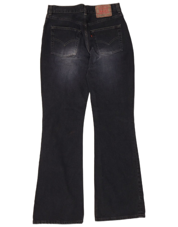 LEVI'S Womens 525 Bootcut Jeans W30 L34 Μαύρο βαμβακερό