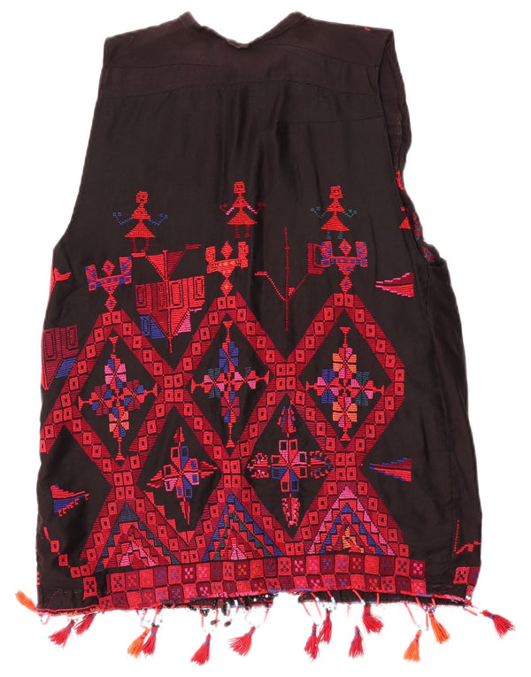 Vintage Γυναικείο Γιλέκο UK 14 Medium Πολύχρωμο Γεωμετρικό Αζτέκο