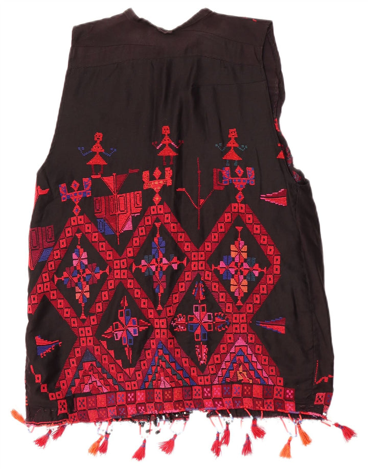 Vintage Γυναικείο Γιλέκο UK 14 Medium Πολύχρωμο Γεωμετρικό Αζτέκο