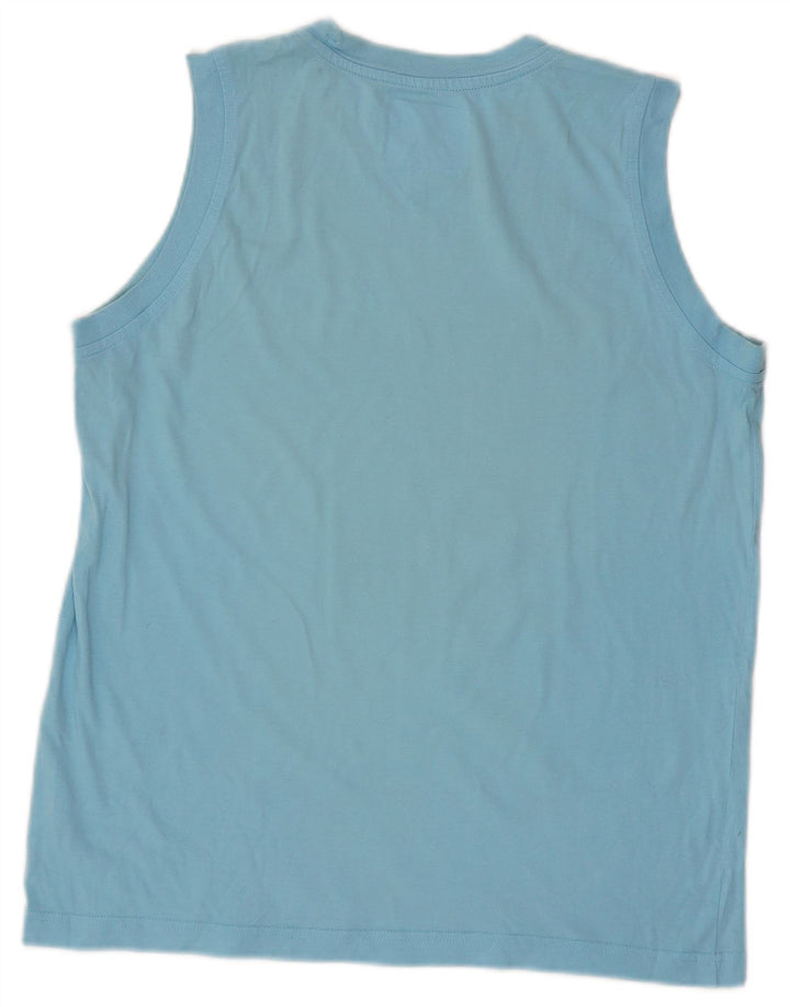 Champion Boys Graphic Vest Top 13-14 Years XL Blue Cotton