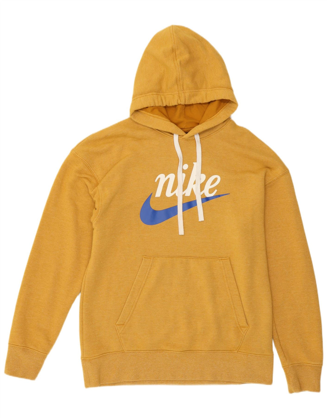 Ανδρικό γραφικό φούτερ Nike, μεσαίο κίτρινο βαμβακερό