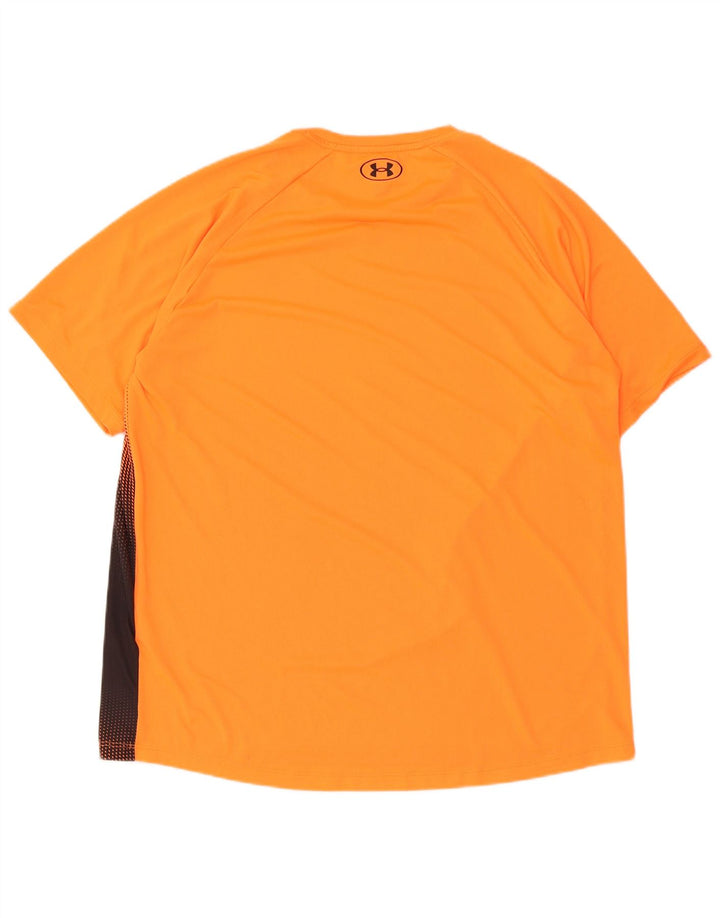 Under Armour Ανδρικό T-Shirt Top XL Orange Tie Dye Polyester