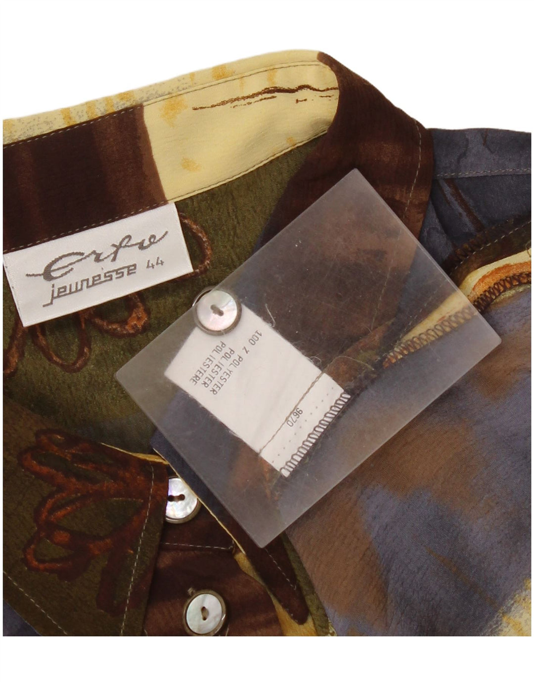 Erto Γυναικείο Πουκάμισο Μπλούζα EU 44 XL Πολύχρωμο Patchwork Πολυεστέρας