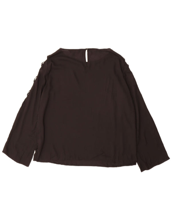Γυναικεία μακρυμάνικη μπλούζα Lipsy Top UK 16 Large Μαύρο Πολυεστέρας
