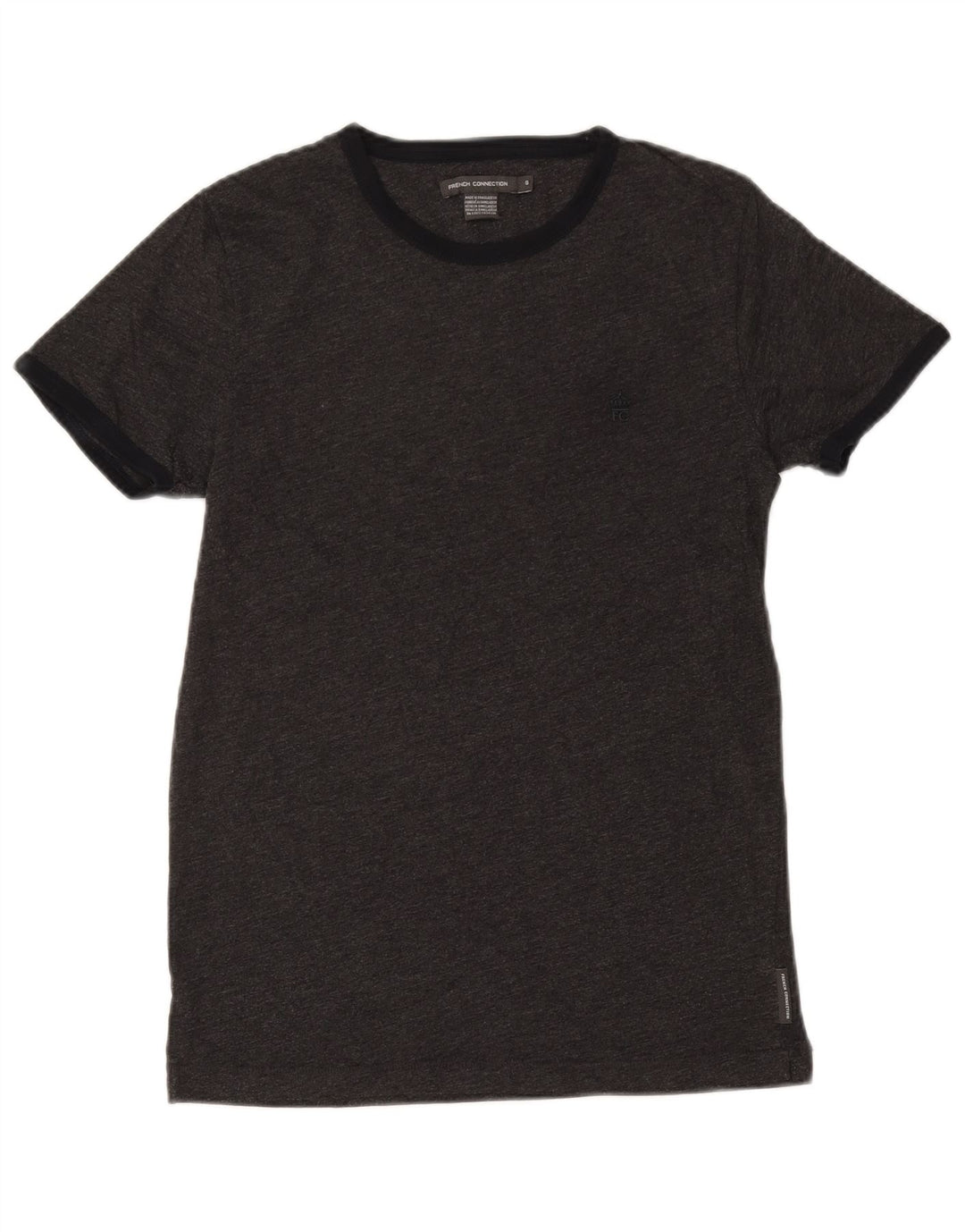 Ανδρικό T-Shirt French Connection Top Μικρό Γκρι βαμβακερό