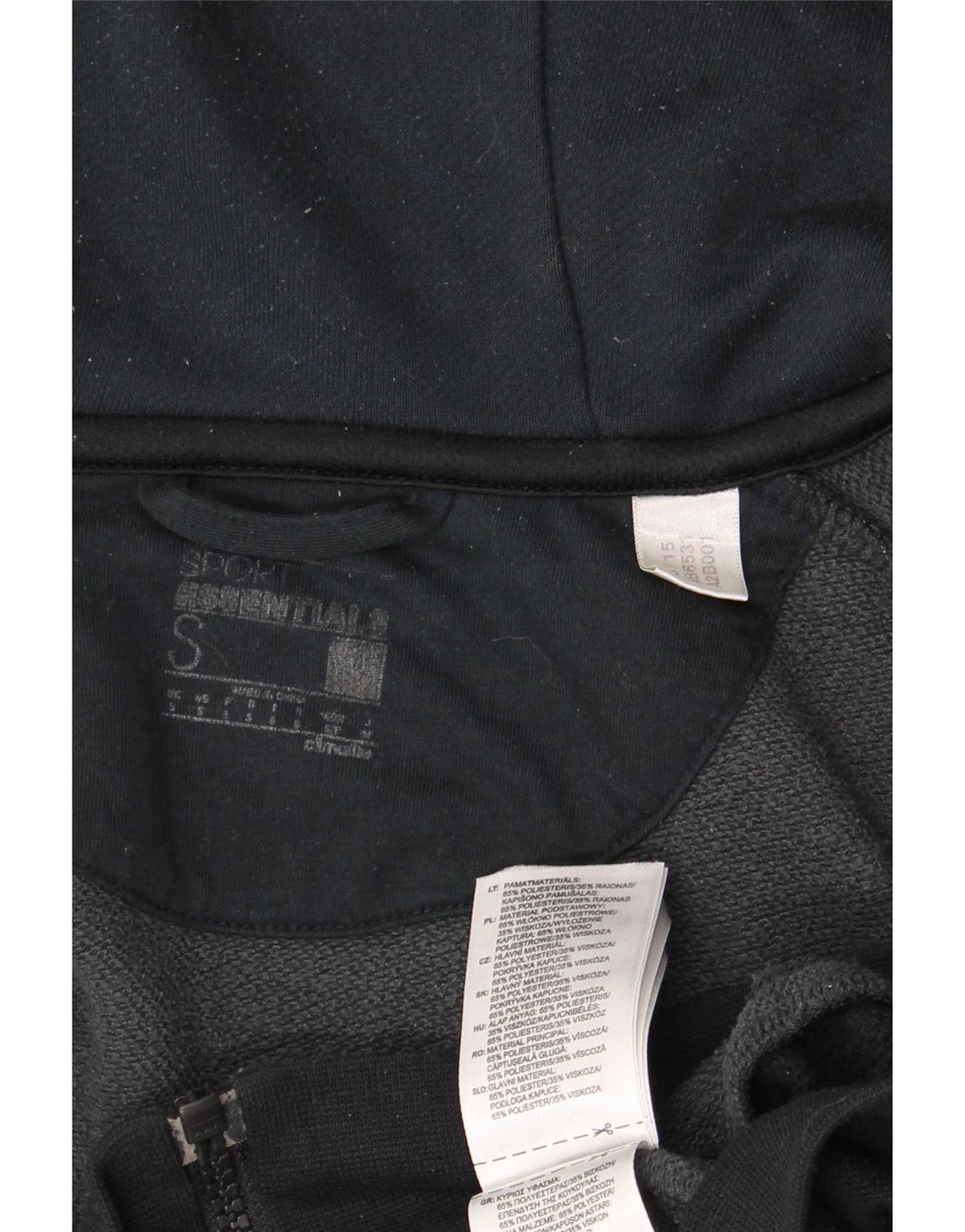 Ανδρικό πουλόβερ ADIDAS Climalite με κουκούλα με φερμουάρ Μικρό γκρι βαμβακερό χρώμα