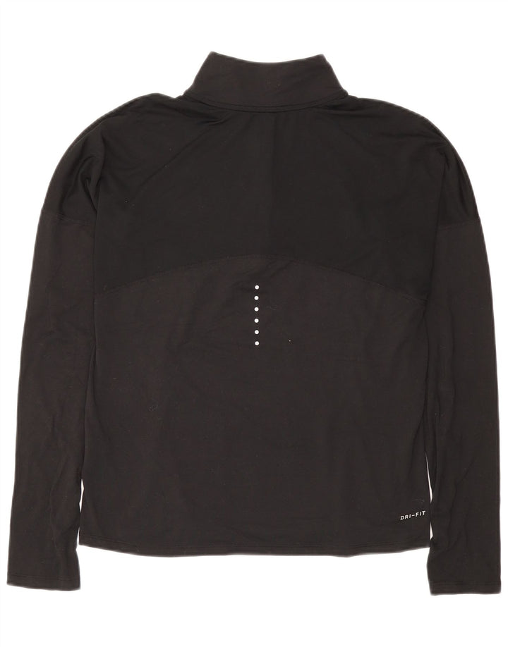 Γυναικεία φόρμα πουλόβερ με φερμουάρ NIKE Dri Fit Top 10 Small Black