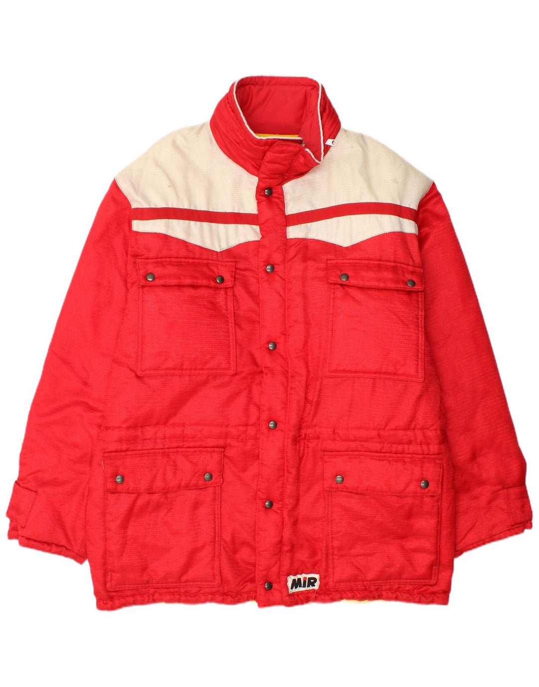 Vintage Ανδρικό παλτό UK 40 Large Red Colourblock
