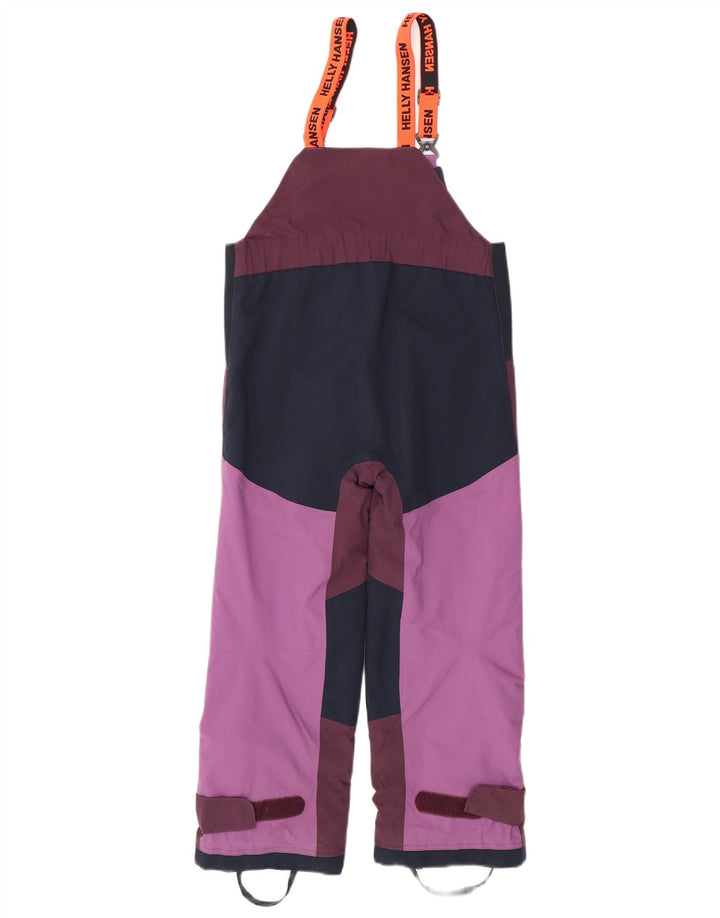 Helly Hansen Girls Ski Παντελόνι 8-9 Years Purple Colourblock Polyester