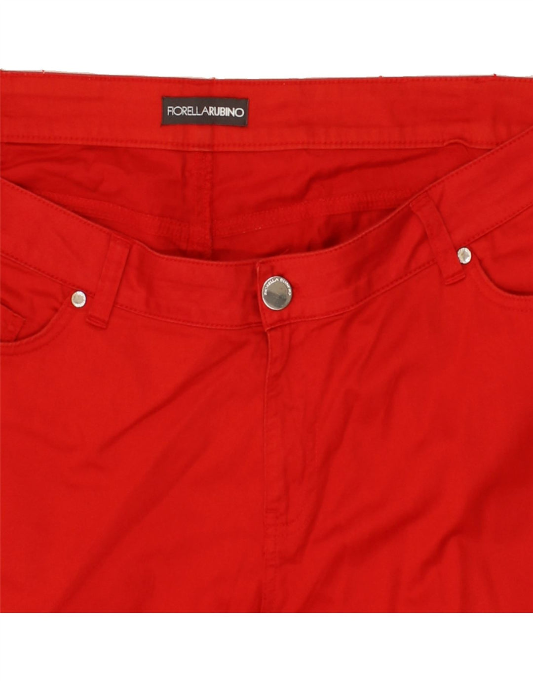 FIORELLA RUBINO Womens Capri Trousers W40 L22 Red Vintage Fiorella Rubino and Second-Hand Fiorella Rubino from Messina Hembry 