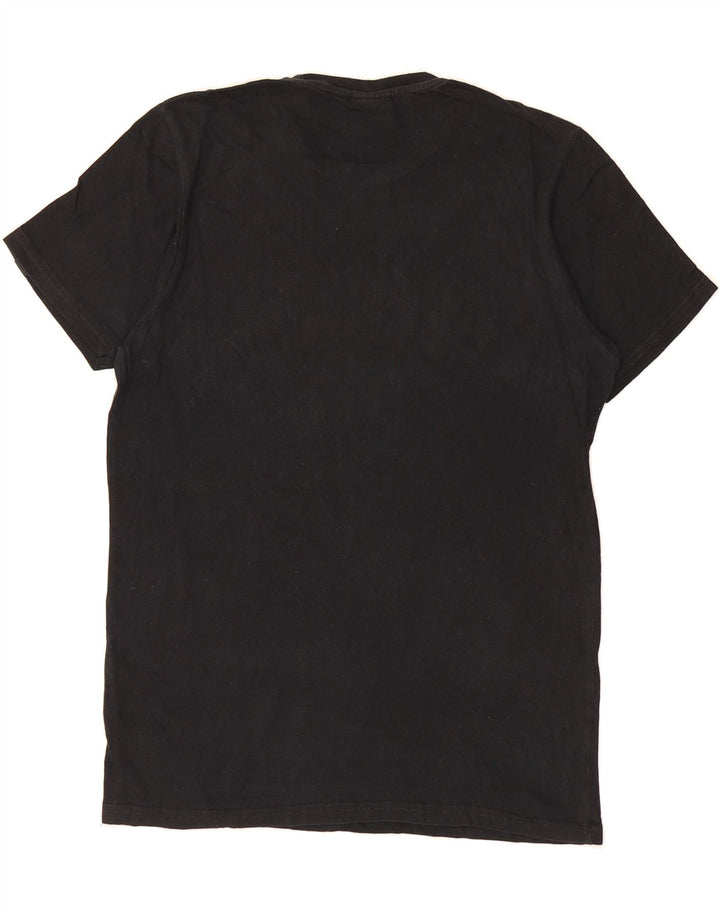 ELLESSE Mens Graphic T-Shirt Top Medium Black Cotton Vintage Ellesse and Second-Hand Ellesse from Messina Hembry 