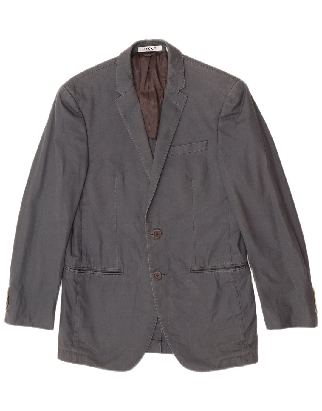 Dkny Ανδρικό σακάκι σακάκι με 2 κουμπιά UK 36 Small Grey Cotton