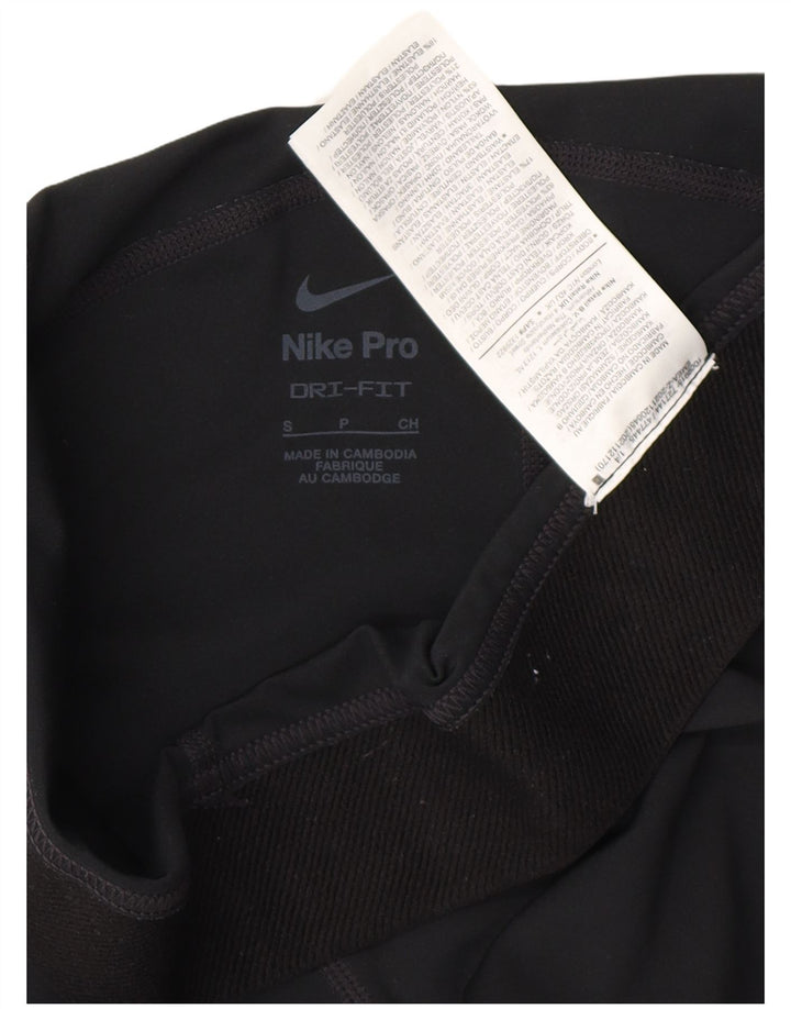 Γυναικείο γραφικό αθλητικό σορτς NIKE Dri Fit UK 10 μικρό μαύρο πολυεστέρα