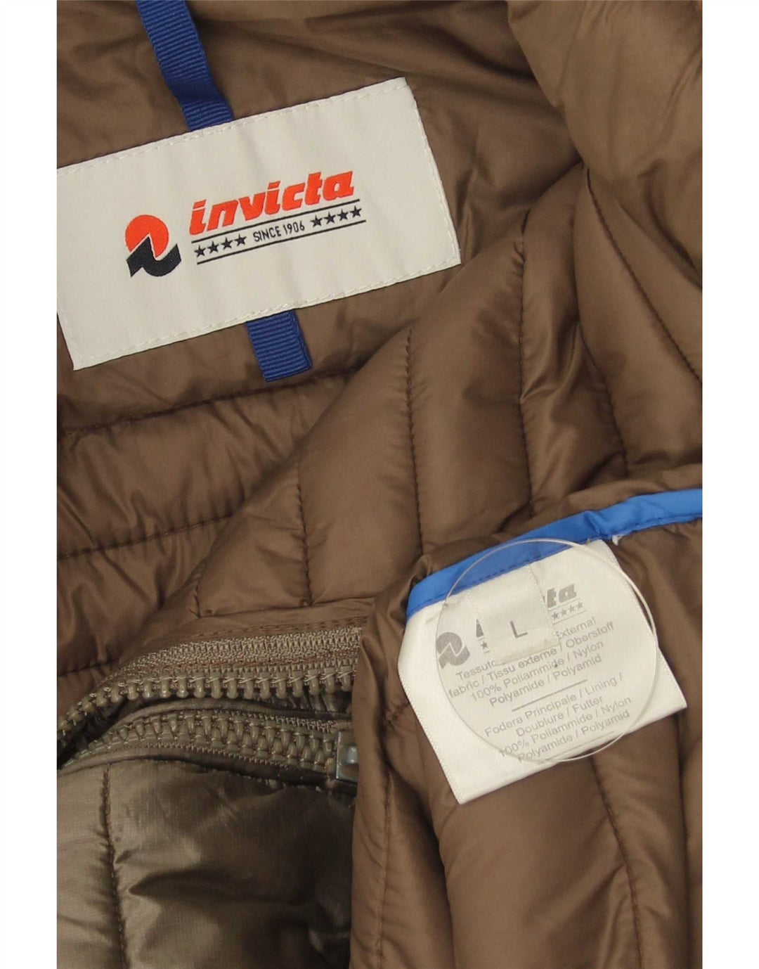 Invicta Γυναικείο μπουφάν με κουκούλα UK 14 Large Khaki Polyamide