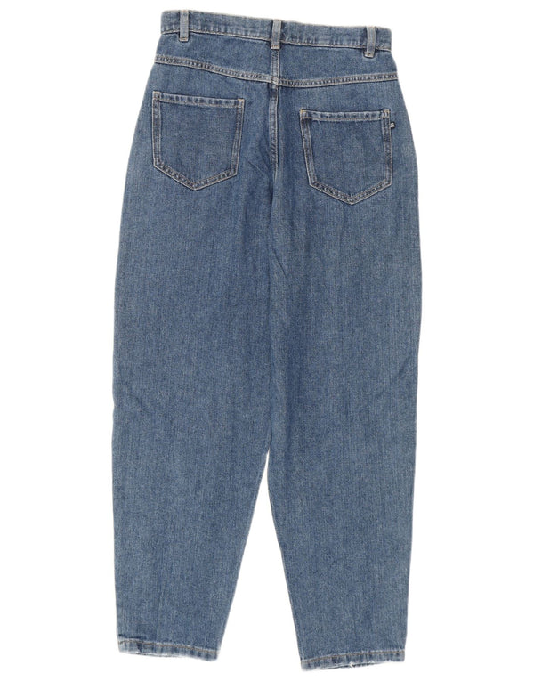 Benetton Girls High Waist Loose Jeans 13-14 Years 3XL W28 L27 Blue Cotton