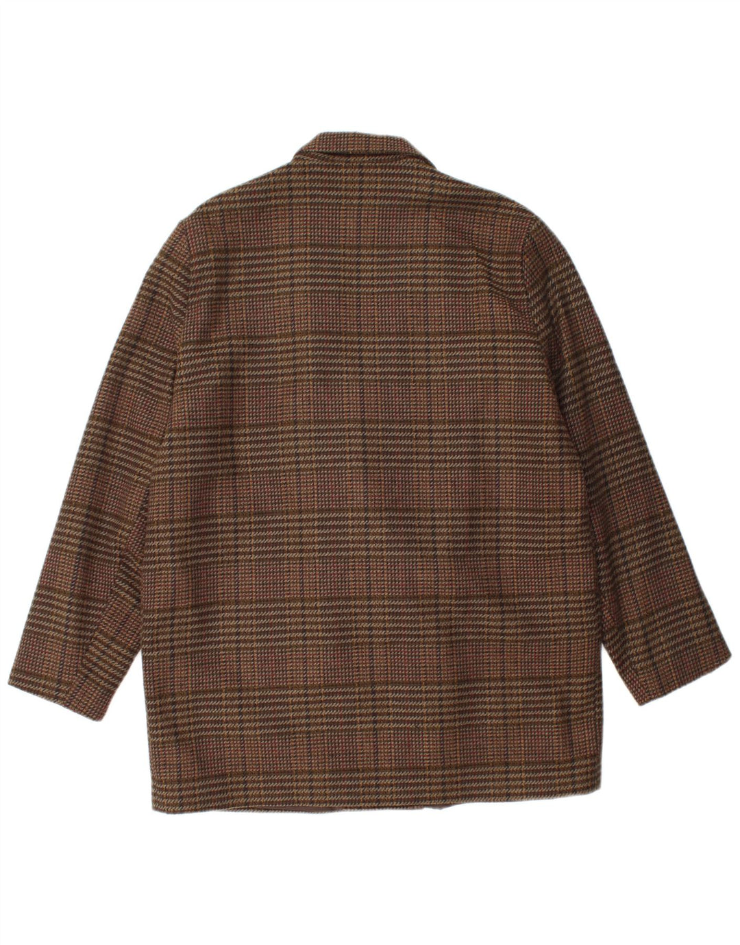 ETAM Γυναικείο Μπλέιζερ Διπλό Μπουφάν US 16 2XL Brown Check Acrylic