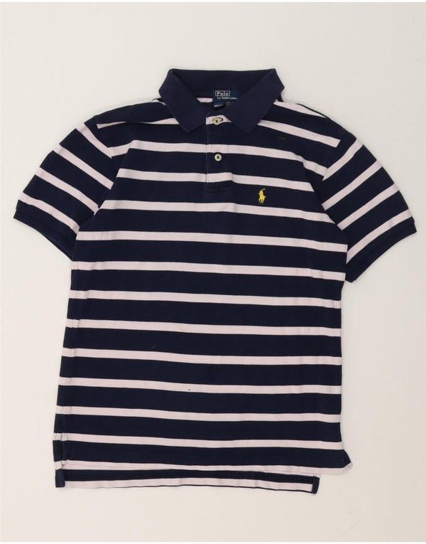 Polo Ralph Lauren Boys Polo πουκάμισο 12-13 ετών Medium Navy Blue ριγέ
