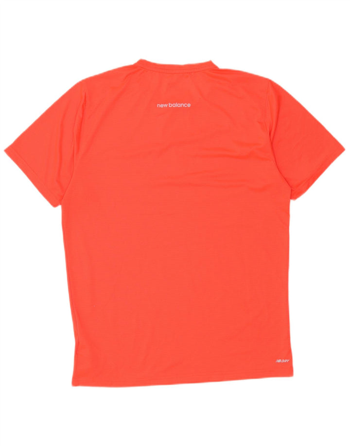 Ανδρικό T-Shirt New Balance Τοπ μεσαίο πορτοκαλί πολυεστέρας