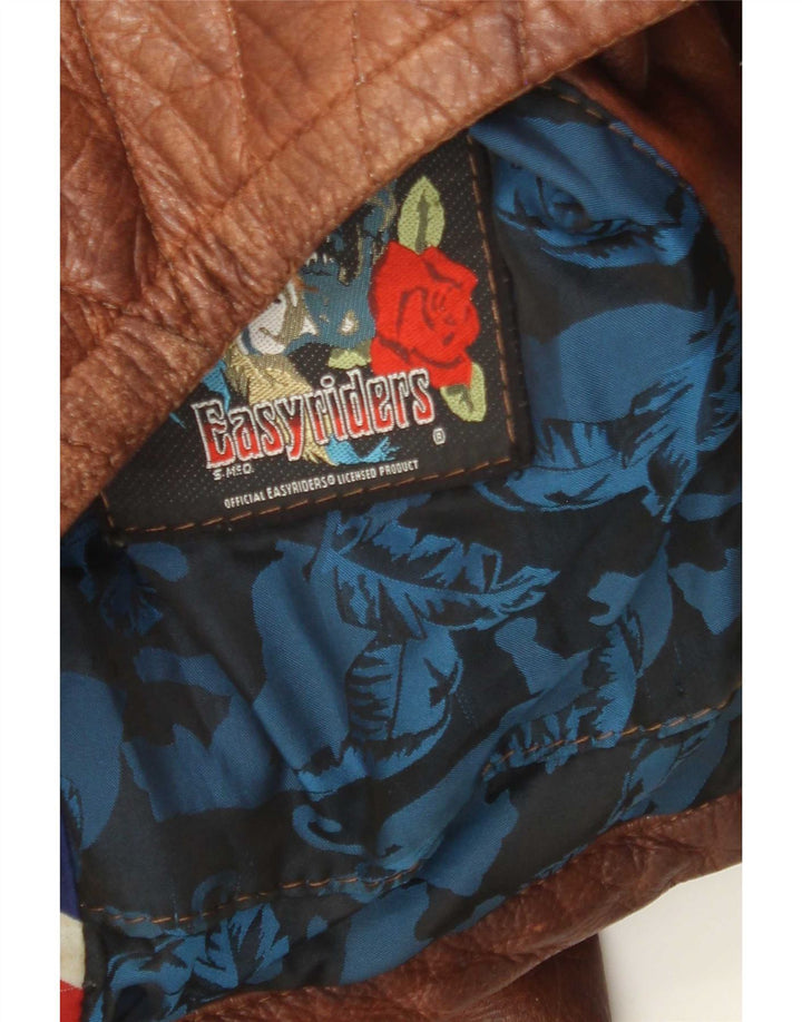 Easyriders Ανδρικό Δερμάτινο Biker Jacket UK 36 Small Brown