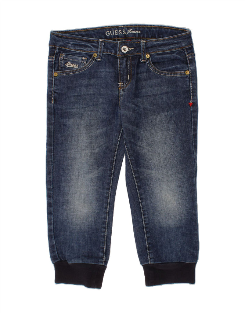 GUESS Girls Joggers Capri Jeans 9-10 Years W24 L16 Blue Cotton Vintage Guess and Second-Hand Guess from Messina Hembry 