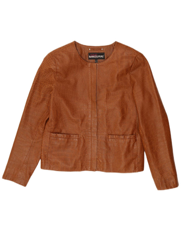 Giorgio Mobiani Γυναικείο Μπουφάν UK 12 Medium Brown Animal print