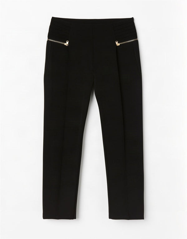 Zara Γυναικείο Cropped Παντελόνι Medium W28 L25 Μαύρο