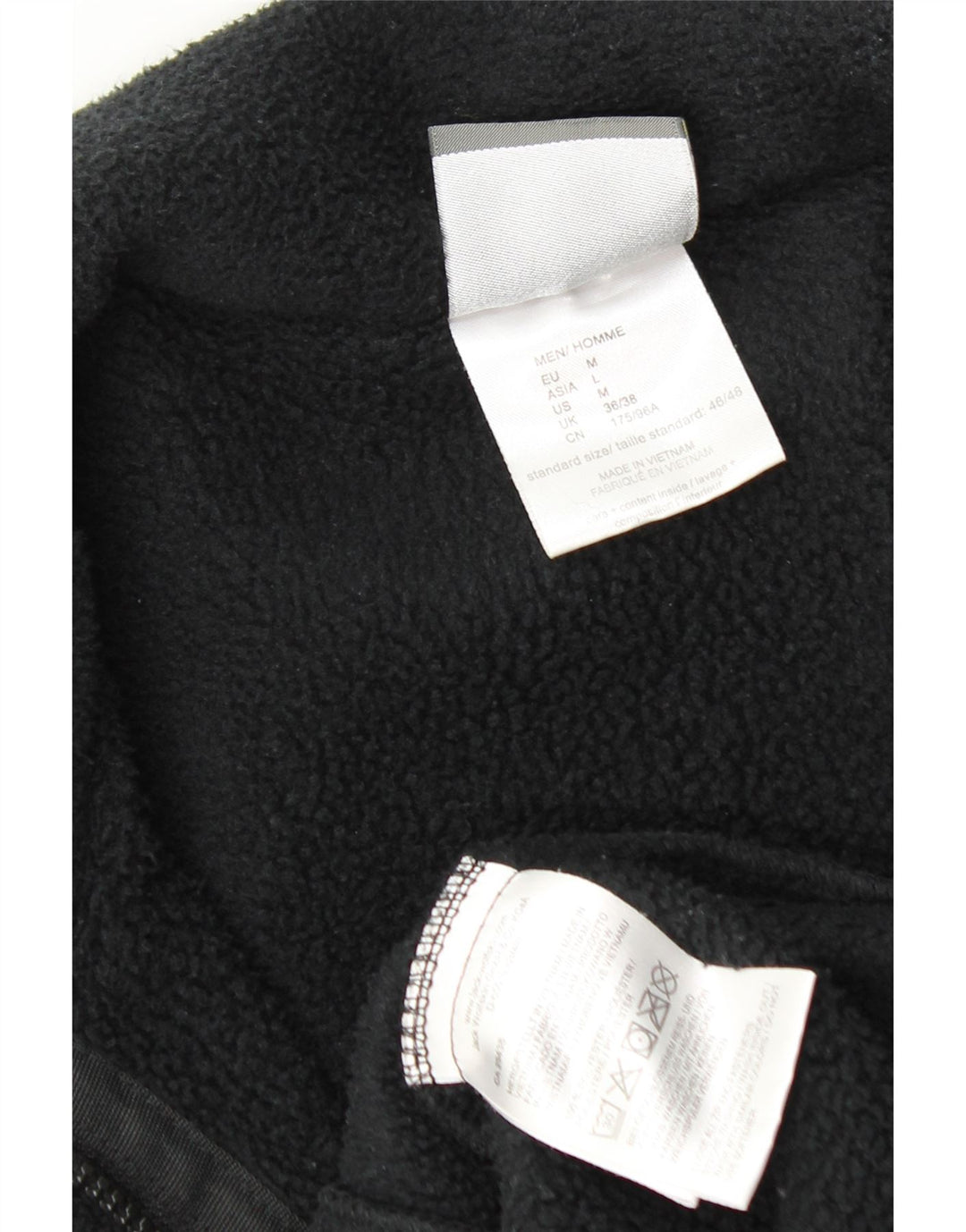 JACK WOLFSKIN Ανδρικό Fleece Jacket UK 36/38 Μικρό μαύρο πολυεστέρα