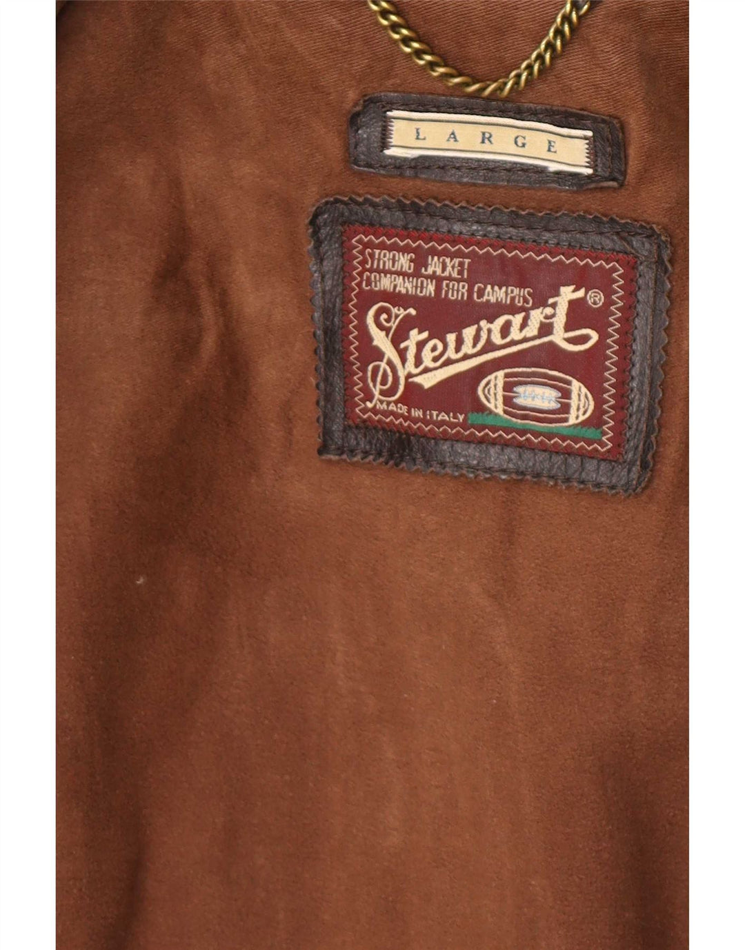 Stewart Ανδρικό Δερμάτινο Μπουφάν UK 40 Large Brown