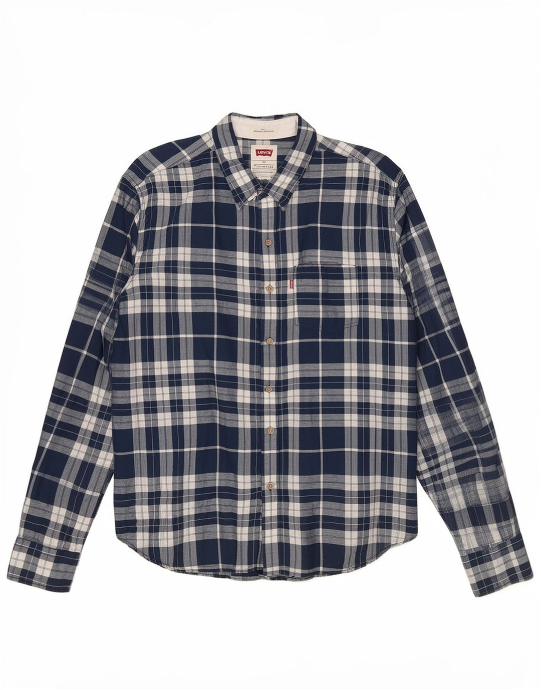 Ανδρικό πουκάμισο Levi's 2XL Blue Check Lenn