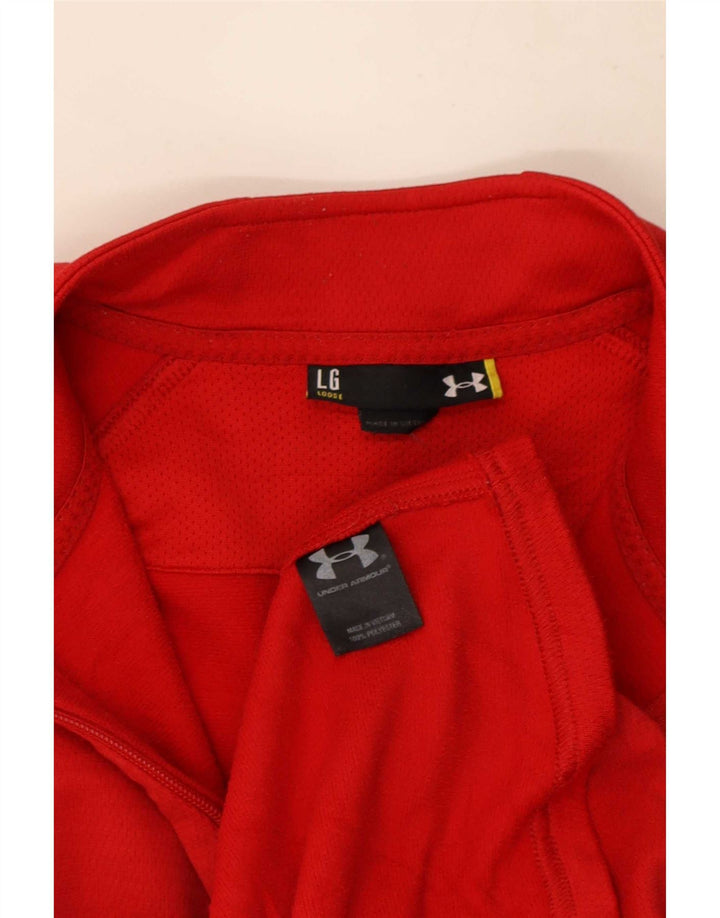 Under Armour Γυναικεία αθλητική φόρμα Top Jacket UK 16 Large Red Polyester