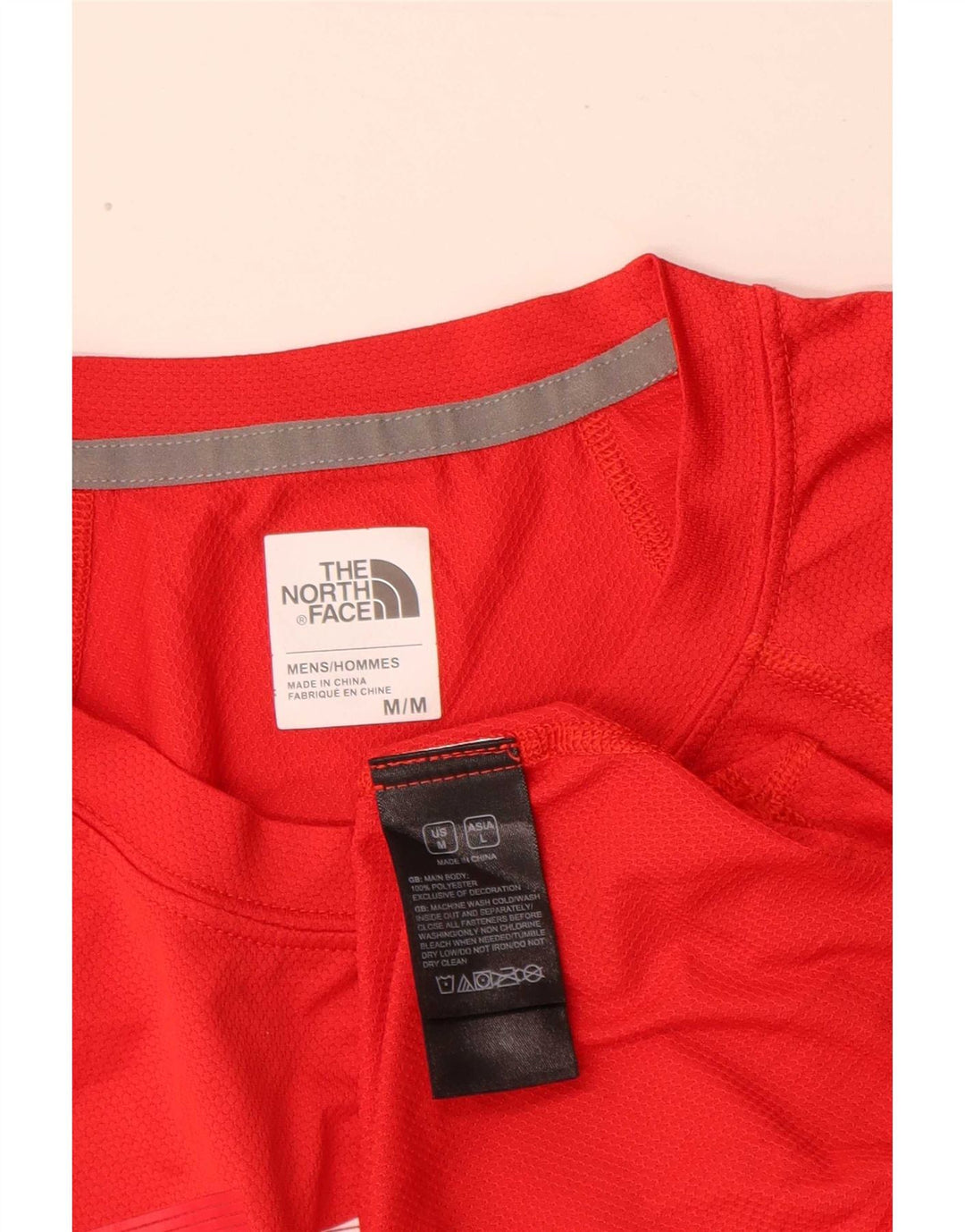 Ανδρικό γραφικό μπλουζάκι North Face Ανδρικό Χονγκ Κονγκ Κορυφαίο μεσαίο κόκκινο πολυεστέρα