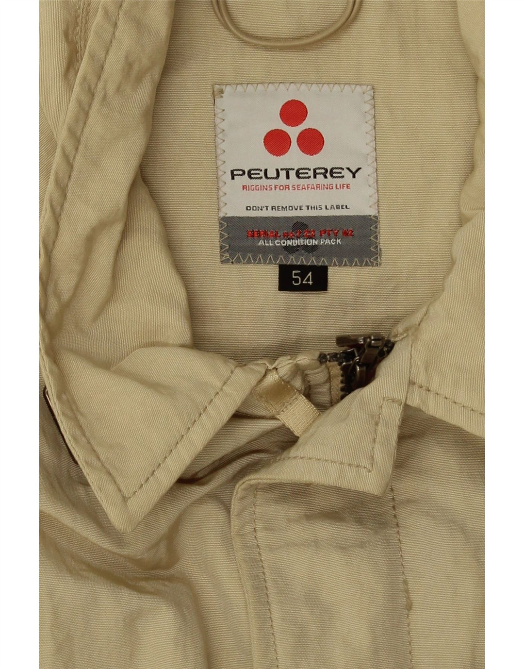 PEUTEREY Γυναικείο Crop Bomber Jacket IT 54 3XL Beige Polyamide