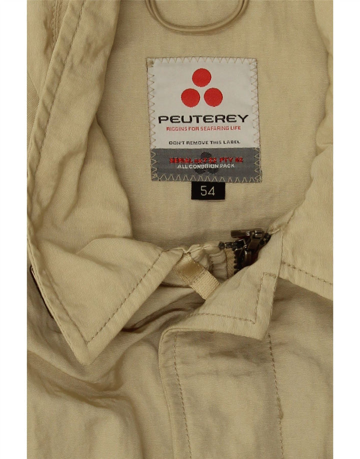 PEUTEREY Γυναικείο Crop Bomber Jacket IT 54 3XL Beige Polyamide