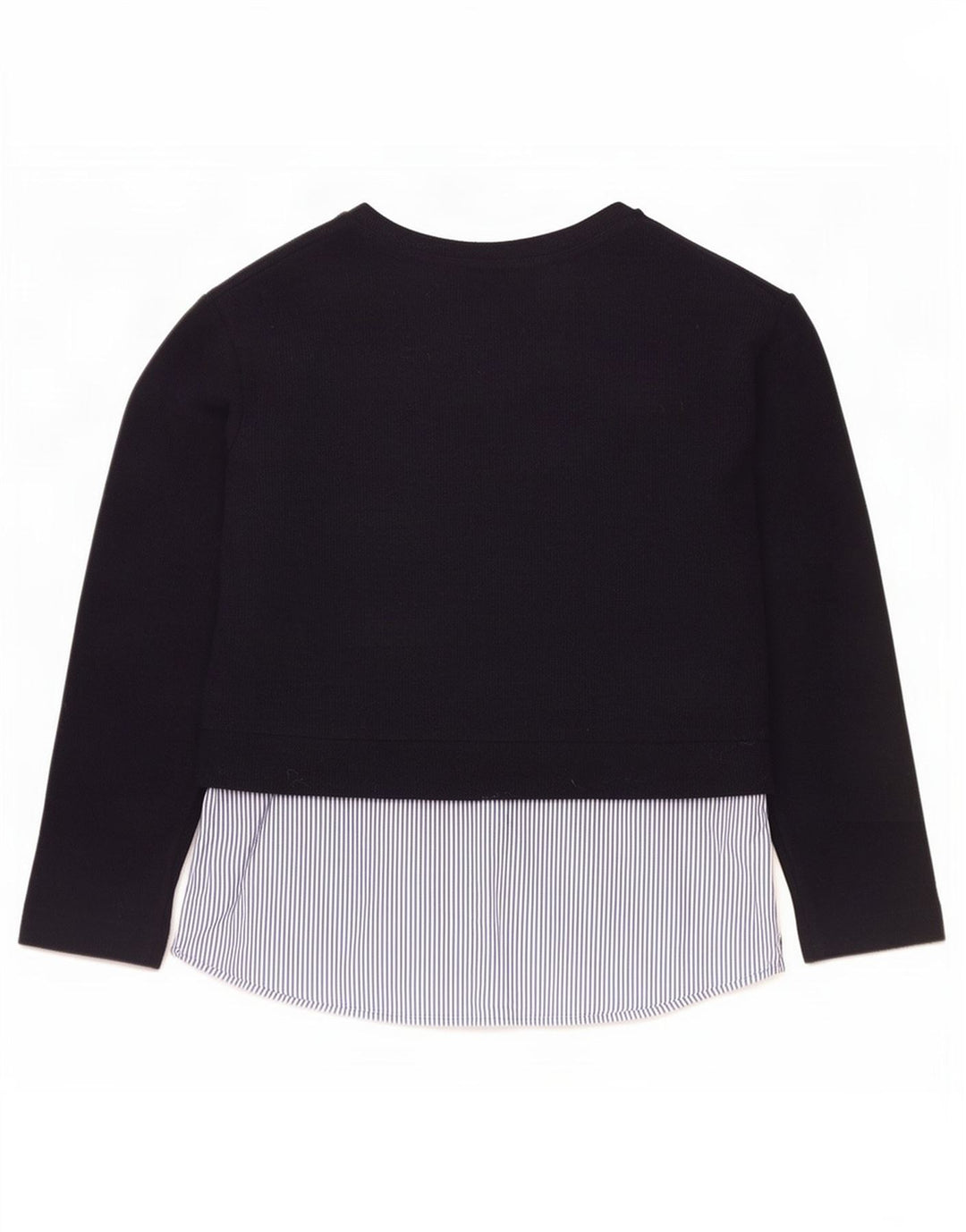 Marks & Spencer Γυναικεία μπλούζα μακρυμάνικη UK 14 Large Navy Blue Colourblock