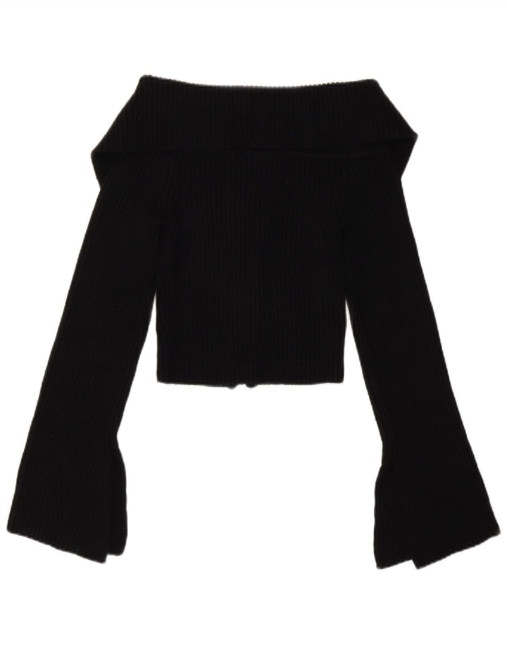 Zara Γυναικείο Bolero Jumper UK 12 Medium Black