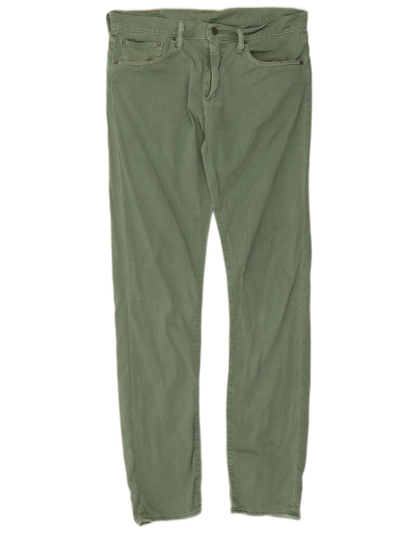 Levi's Womens 508 Tapered Jeans W32 L34 Green Cotton