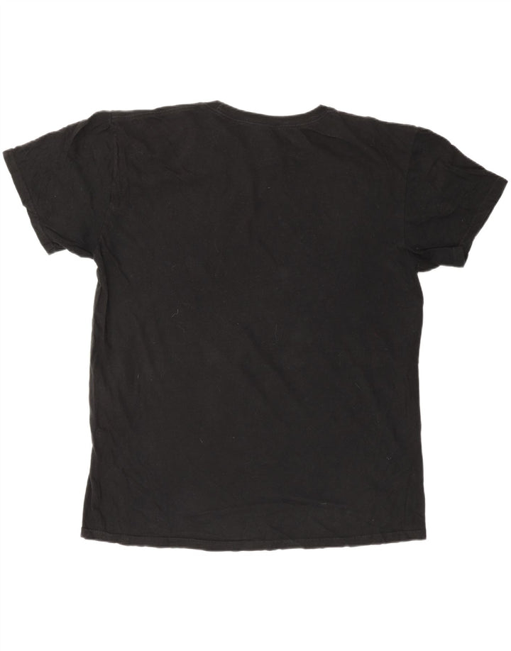 Ανδρικό γραφικό μπλουζάκι QUIKSILVER Regular Fit Hawaii Top μεγάλο μαύρο βαμβακερό