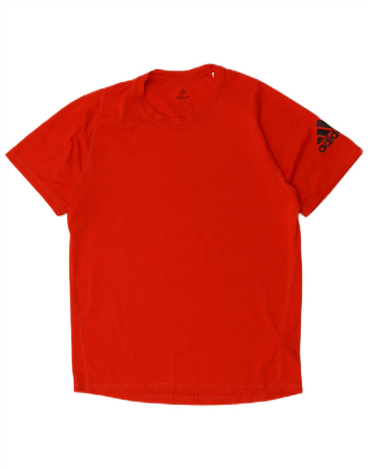 Ανδρικό γραφικό μπλουζάκι ADIDAS Climalite Top Small Red Polyester