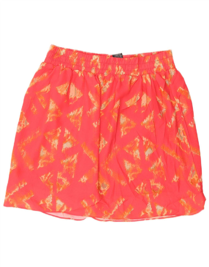 MOSSIMO Γυναικεία Μίνι Φούστα Μεγάλη W32 Ροζ Γεωμετρικός Πολυεστέρας