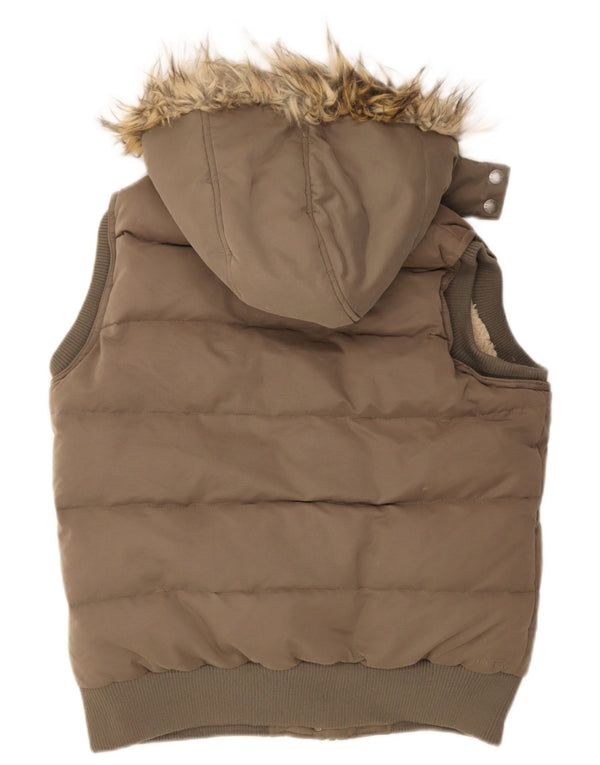 Fat Face Γυναικείο μπουφάν με κουκούλα UK 14 Medium Khaki Polyester