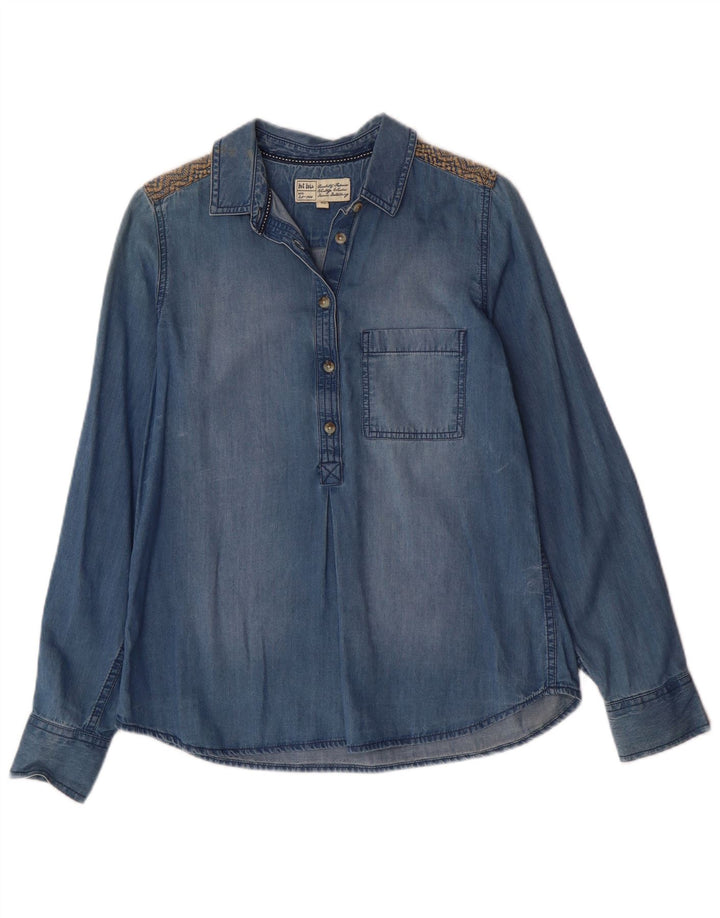 Γυναικείο τζιν πουλόβερ πουκάμισο Fat Face UK 12 Medium Blue Cotton Bohemian