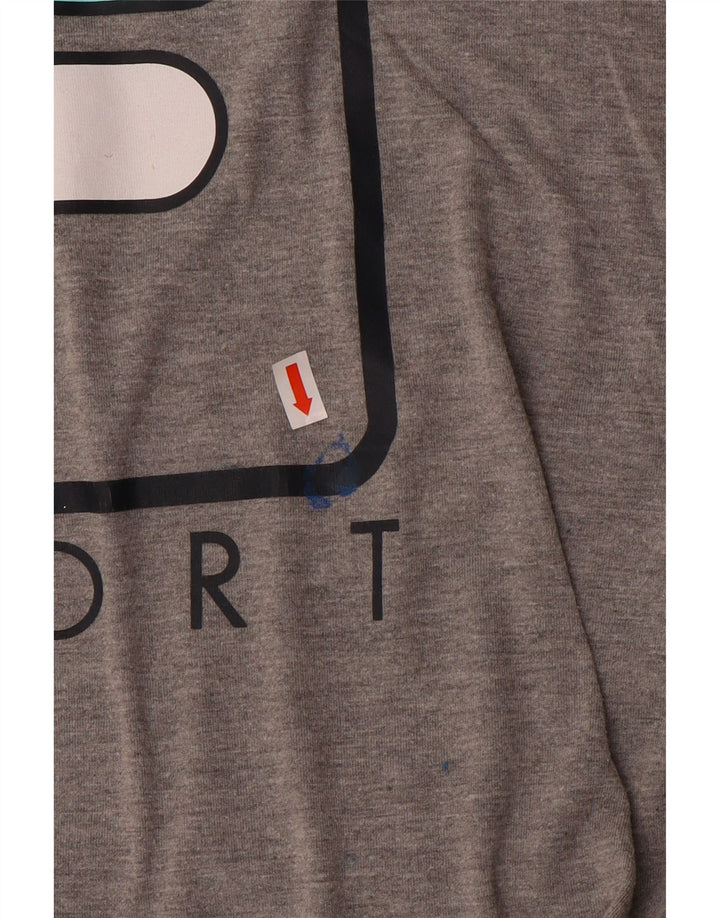 Fila Γυναικείο γραφικό T-Shirt Top UK 14 Medium Grey