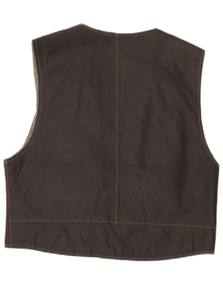 Vintage Ανδρικό Gilet Μικρό Μαύρο Βαμβακερό