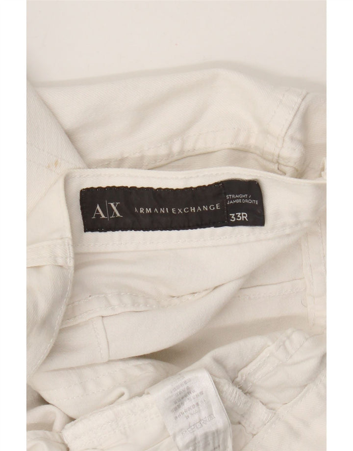 Armani Exchange Ανδρικό Slim Jeans W33 L28 Λευκό βαμβακερό