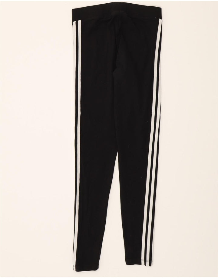 ADIDAS Womens Leggings UK 8 Small  Black Cotton Vintage Adidas and Second-Hand Adidas from Messina Hembry 