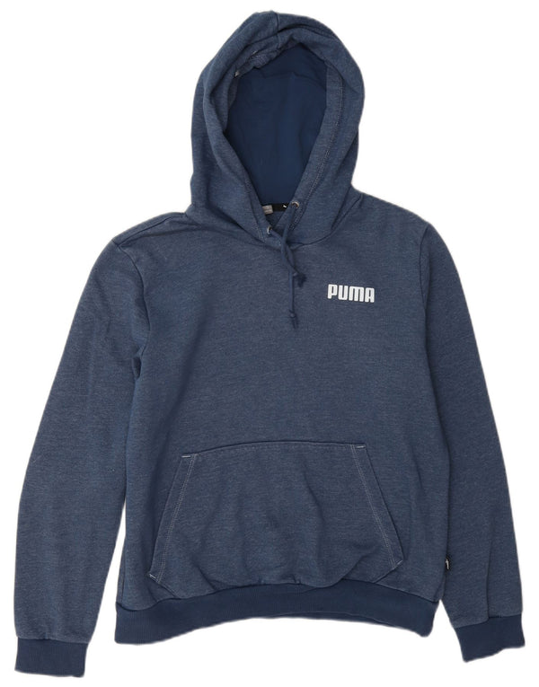 Puma Γυναικείο Hoodie Jumper UK 14 Medium Navy Blue βαμβακερό
