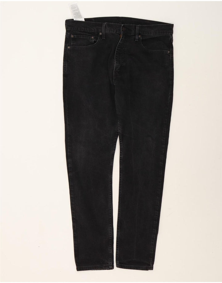 Ανδρικό τζιν Levi's Slim Tapered W36 L32 μαύρο βαμβακερό