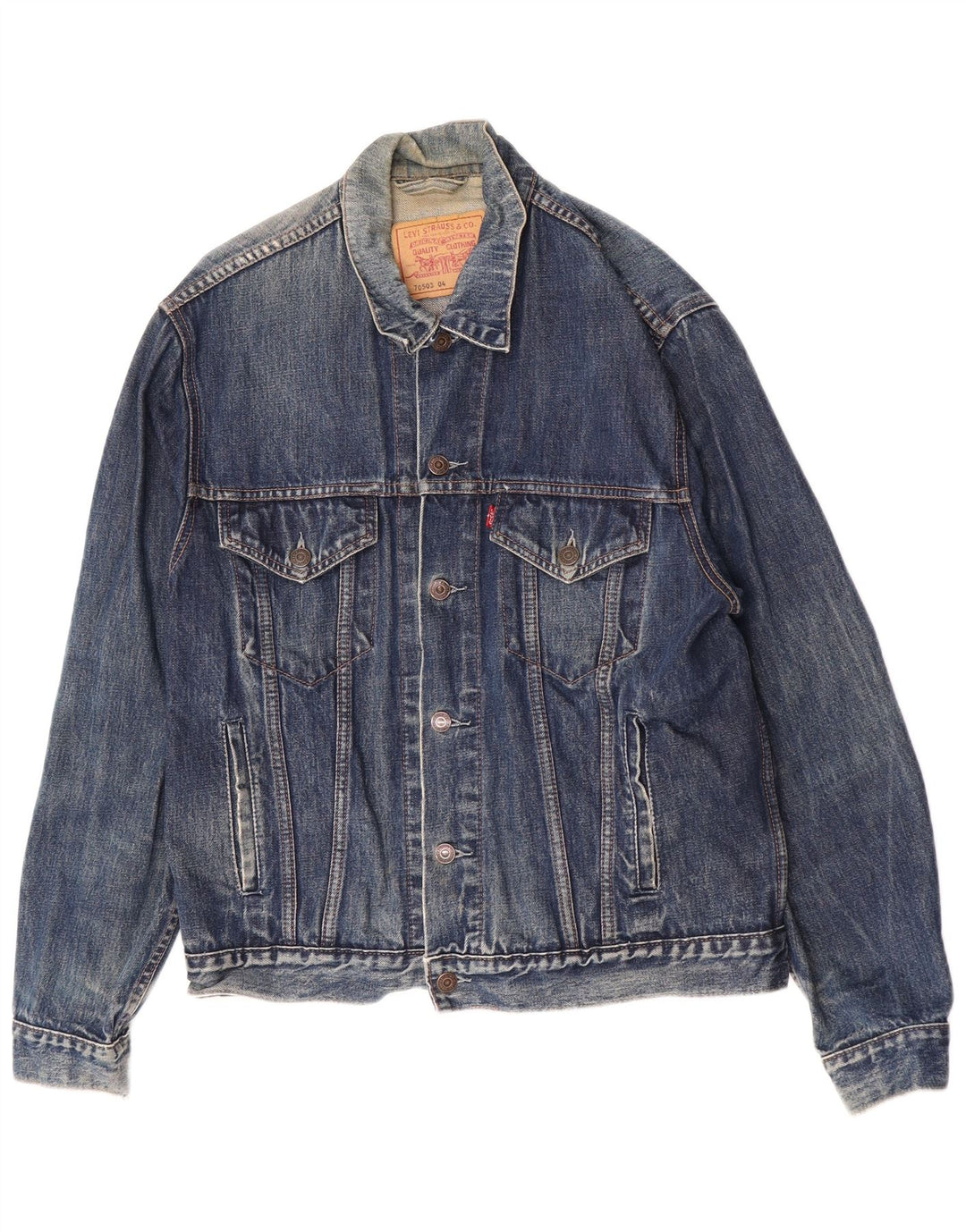 Levi's Mens 70503 Τζιν μπουφάν UK 40 μεγάλο μπλε βαμβακερό